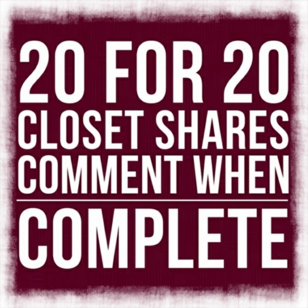 SHARE 20 OF MINE, I'LL SHARE 20 OF YOURS💚